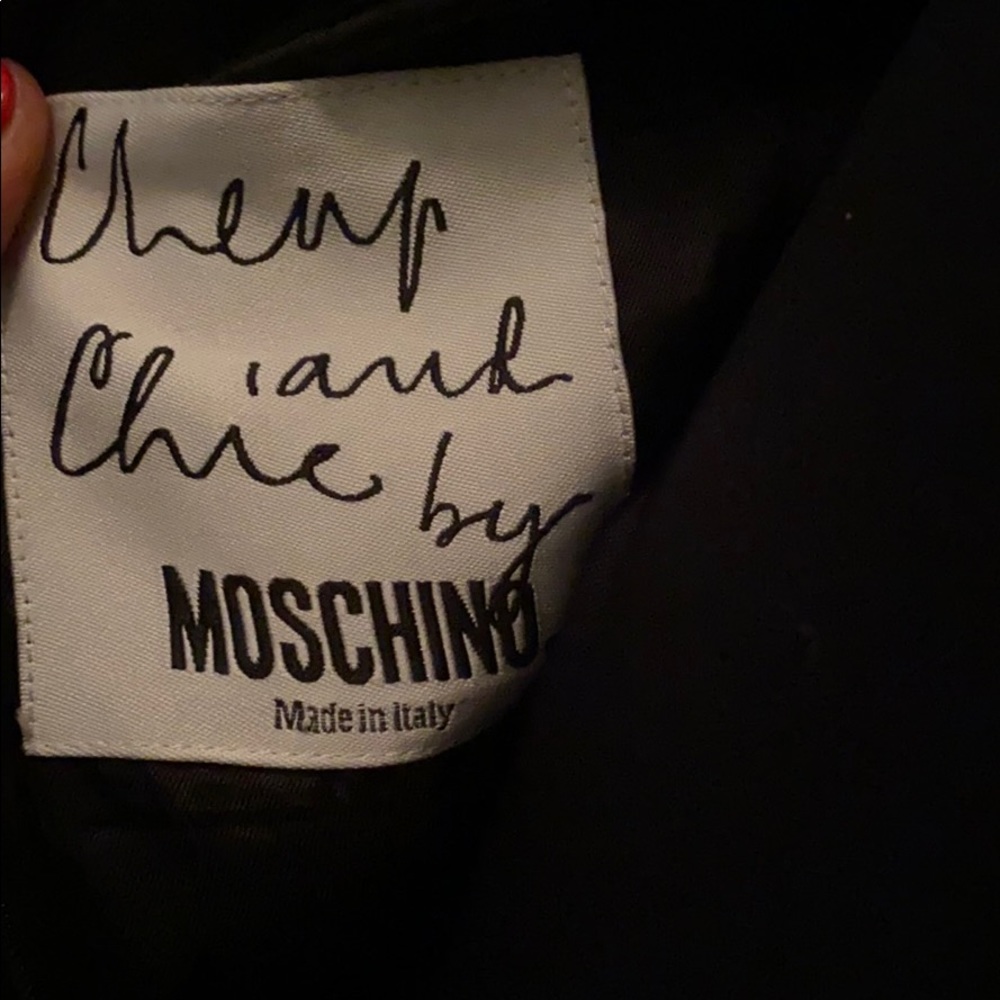 Vintage Moschino pleated velvet dress